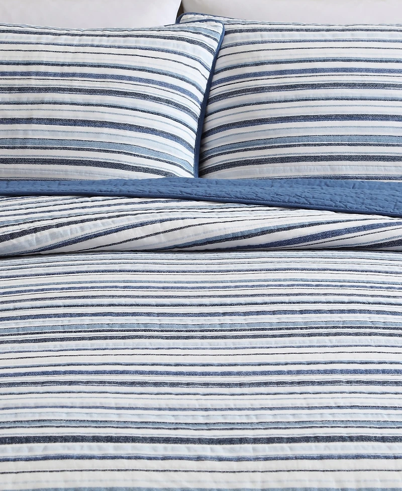 Nautica Pembrook Reversible 3-Pc. Quilt Set, Full/Queen