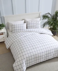Nautica Plot Percale 3-Pc. Duvet Cover Set, King