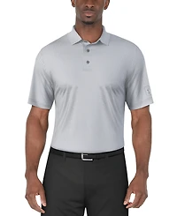 Pga Tour Men's Short Sleeve Micro Geo Print Polo Shirt