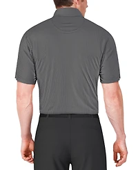 Pga Tour Men's Short Sleeve Micro Geo Print Polo Shirt