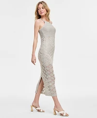 Bar Iii Women's Sleeveless Crochet Maxi Dress, Exclusively at Macy's