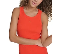 Starter Women's Cotton-Blend Ribbed-Knit Tank Dress