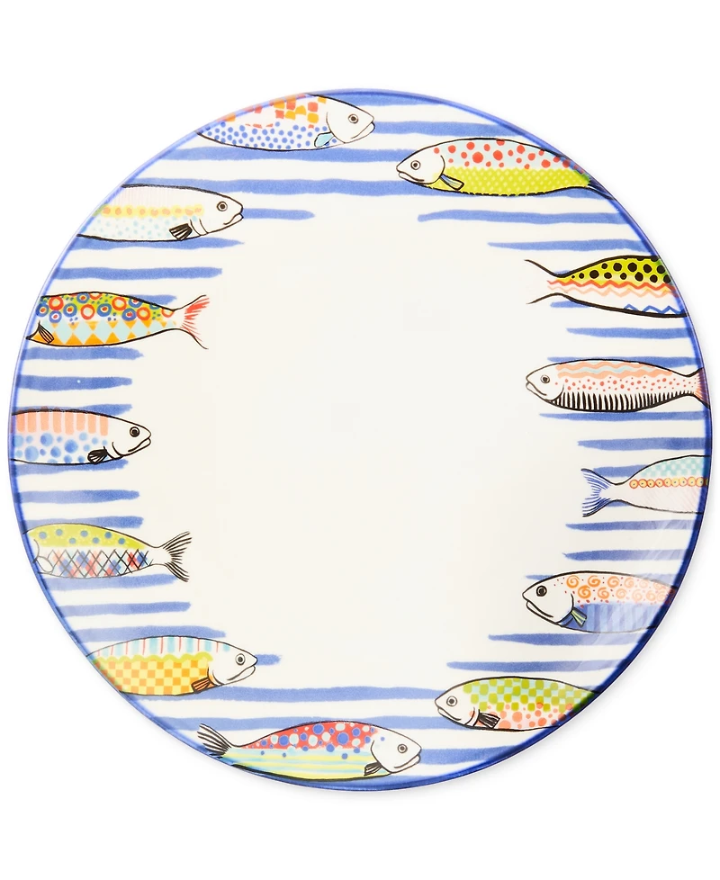 MacKenzie-Childs Go Fish Dinner Plate