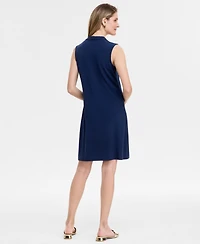 Jm Collection Women's V-Neck A-Line Dress, Exclusively at Macy's