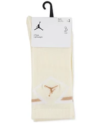 Jordan Big Kids Diamond Logo High Crew Socks, Set of 2