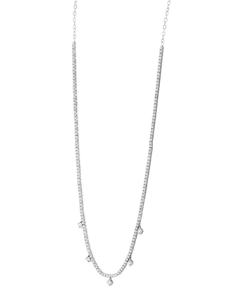 Grown With Love Lab Grown Diamond Dangle 20" Statement Necklace (6 ct. t.w.) in 14k White Gold