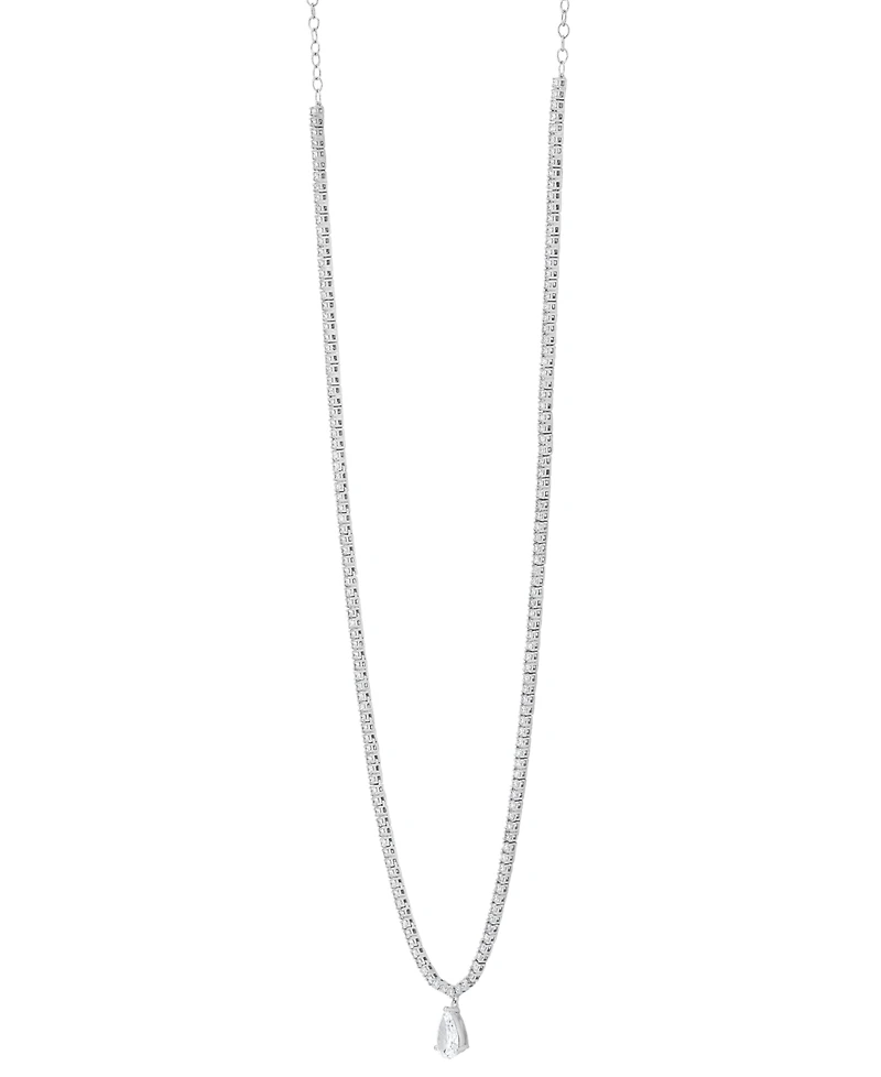 Grown With Love Lab Grown Diamond Pear & Round 20" Statement Necklace (5 ct. t.w.) in 14k White Gold