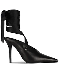 Jeffrey Campbell Grateau Sculpted High-Heel Lace-Up Mules