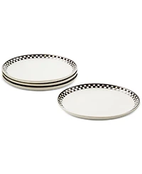 MacKenzie-Childs Courtly Check Everyday Lunch Plates, Set of 4