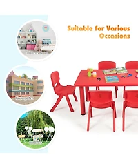 6-pack Kids Plastic Stackable Classroom Chairs