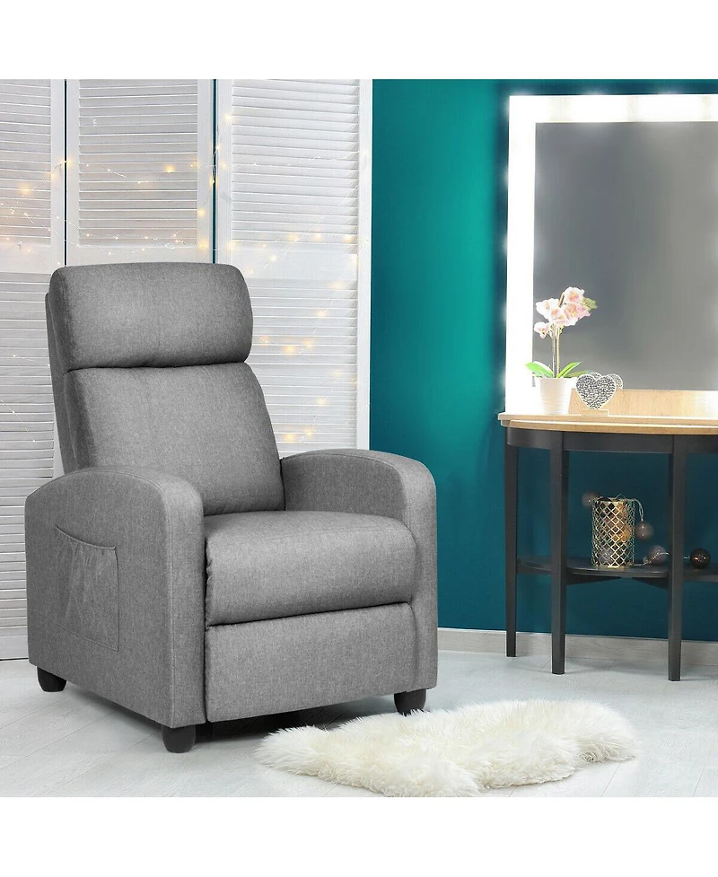 Recliner Sofa Wingback Chair with Massage Function