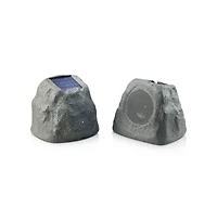 Rechargeable Bluetooth Outdoor Solar Rock Speakers with Tws Linking