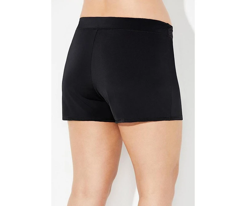 Swimsuits for All Women's Chlorine Resistant Banded Swim Short