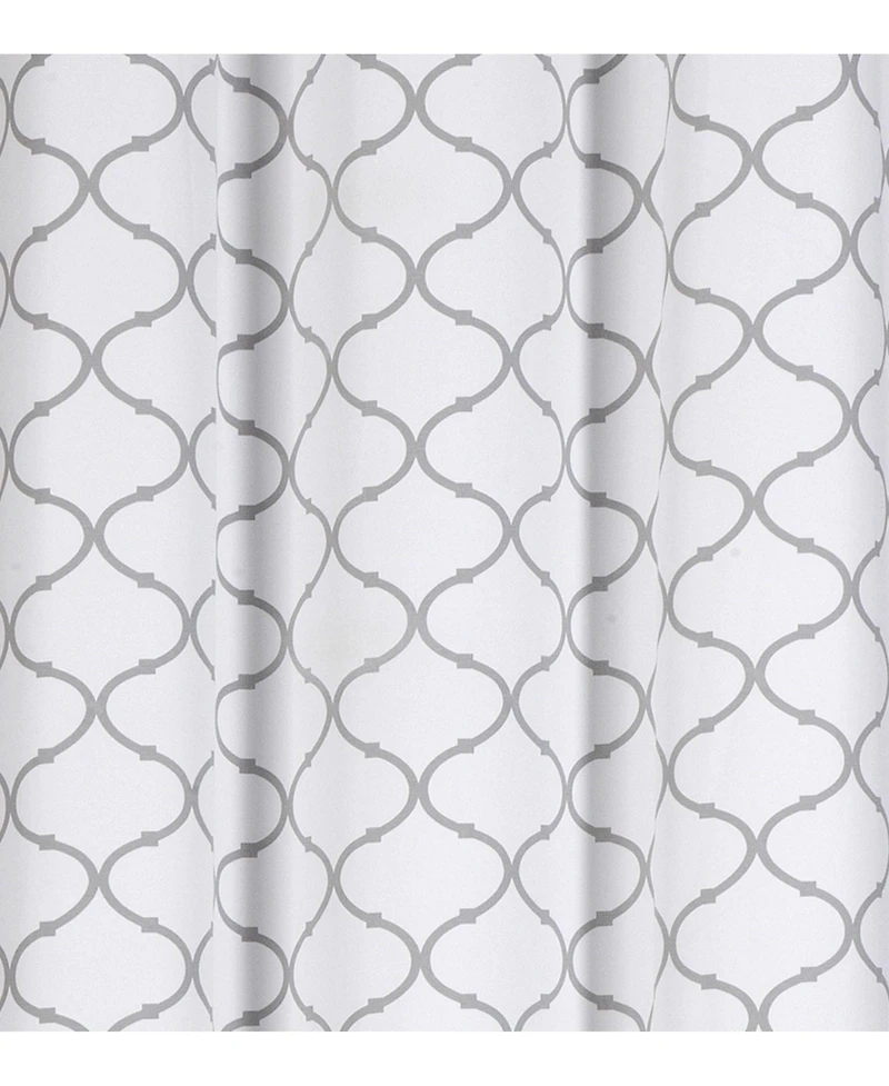 Kate Aurora Shabby Chic Designed 2 Pack Premium Trellis Grommet Top Curtain Panels - 38 in. W x 84 in. L, Gray