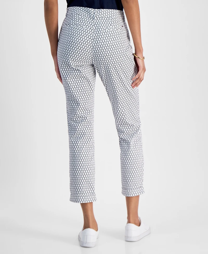Tommy Hilfiger Women's Rope-Print Hampton Chino Pants