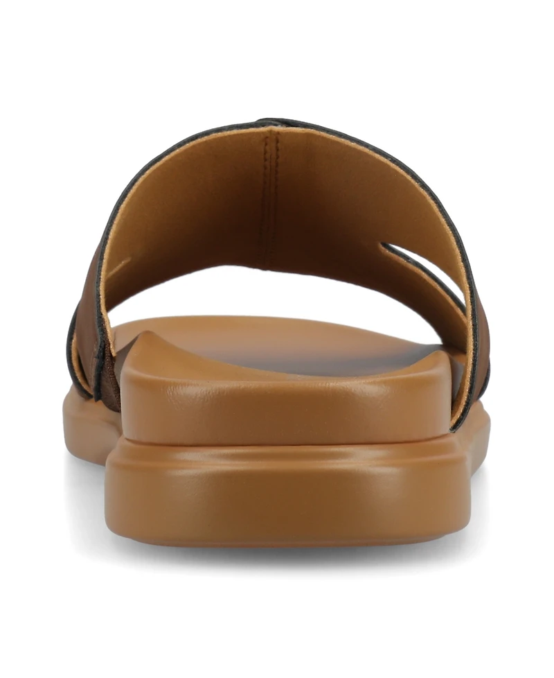 Journee Collection Women's Misey Footbed Slide Flat Sandals