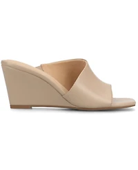 Journee Collection Women's Clementine D'Orsay Slip-On Wedge Sandals
