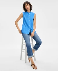Women's Crush Dobby Sleeveless Pintuck