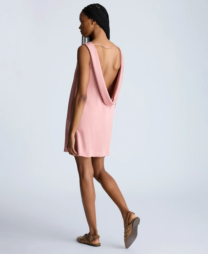 Kenneth Cole Women's Draped Open-Back Shift Dress