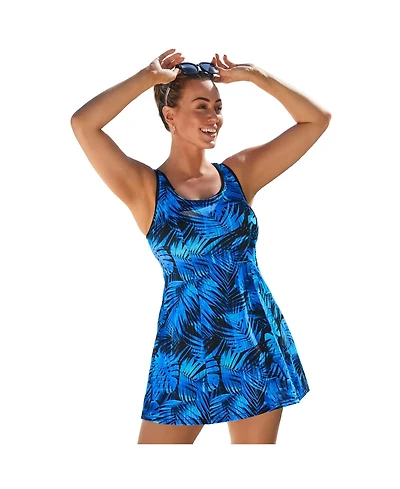 Swimsuits for All Women's Chlorine Resistant Tank Swimdress