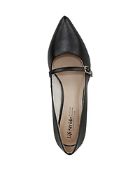 LifeStride Women's Madelyn Mary Jane Pointed Toe Kitten Heel Pumps