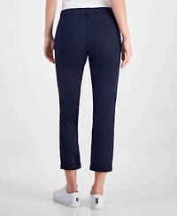 Nautica Jeans Women's Montauk Solid Cuffed Chino Pants