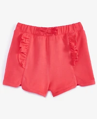 First Impressions Baby Girls Ruffled French Terry Shorts, Exclusively at Macy's