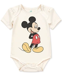 Disney Baby Boys Mickey Mouse Hoodie, Bodysuit & Shorts, 3 Piece Set