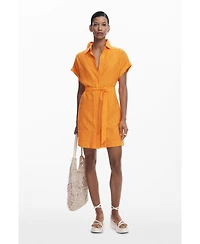 Desigual Women's Shirt dress with perforated hem