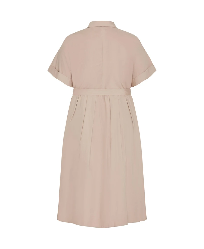 City Chic Women's Elly Shirt Dress