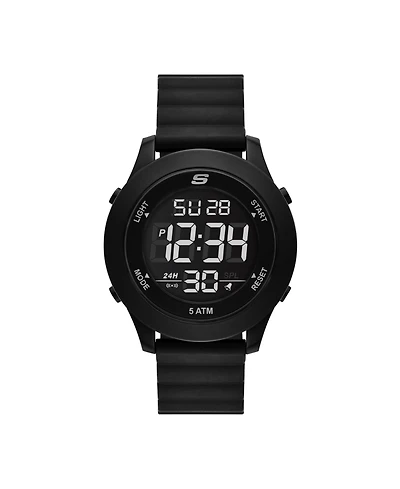 Skechers Men's Rosencrans Digital, Black Polycarbonate Watch