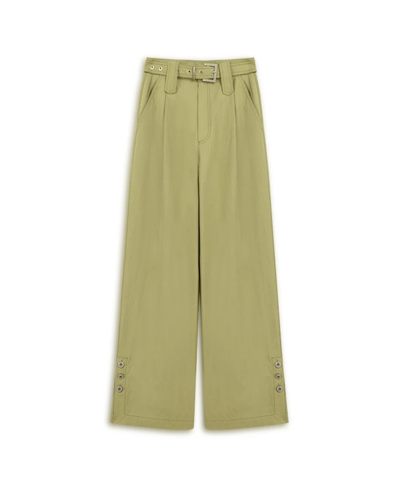 Nocturne Women's Metal Buckle Detailed Belted Pants