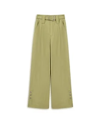 Nocturne Women's Metal Buckle Detailed Belted Pants