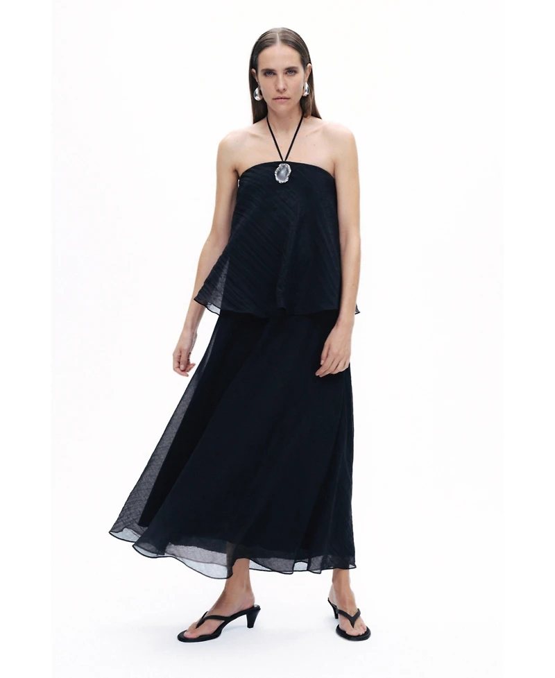Nocturne Women's Halter Neck Maxi Dress