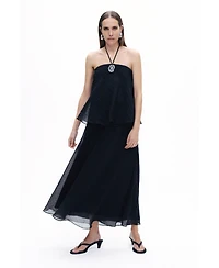 Nocturne Women's Halter Neck Maxi Dress