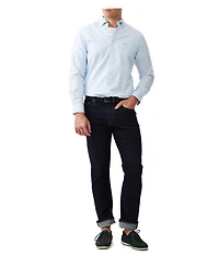 Rodd Gunn Men's Check Oxford Long Sleeve Slim Fit Shirt