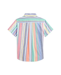 Polo Ralph Lauren Toddler and Little Boys Striped Oxford Short-Sleeve Shirt