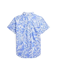Polo Ralph Lauren Toddler and Little Boys Sea-Print Short-Sleeve Shirt