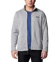 Columbia Men's Alto Pass Textured Knit Sweater Fleece Zip-Front Jacket