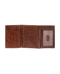 Dockers Men's Rfid Crunch Leather Z-Fold Trifold Wallet