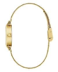 Guess Women's Analog Gold-Tone Steel Mesh Watch, 28mm
