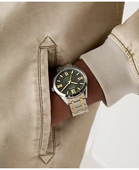 Guess Men's Analog Two-Tone Stainless-Steel Watch, 44mm