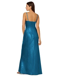 Adrianna Women's V-Neck Twist Sleeveless Gown