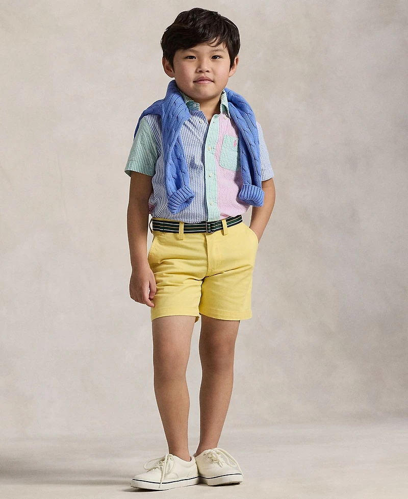 Polo Ralph Lauren Toddler and Little Boys Striped Seersucker Fun Shirt