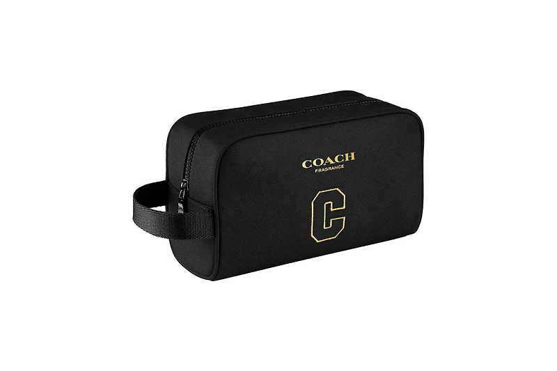 Free Coach Man toiletry pouch with $95 purchase from the men's Coach fragrance collection