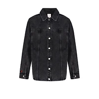 Pcfg Men's Free Heaven Destroyed Denim Jacket