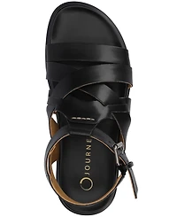 Journee Collection Women's Mistee Strappy Fisherman Flat Sandals
