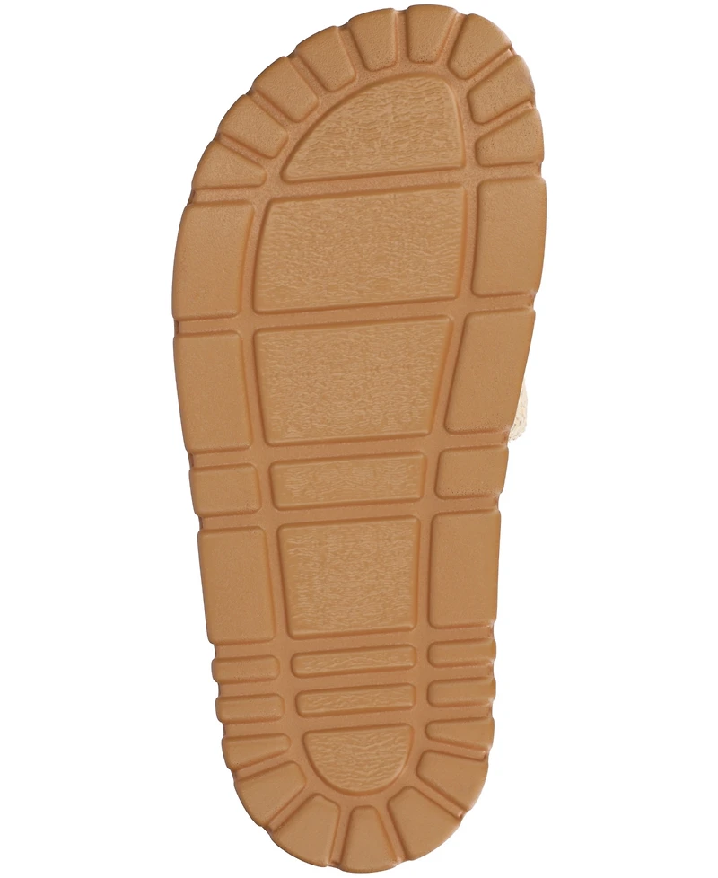 Journee Collection Women's Starr Slide Footbed Flat Sandals