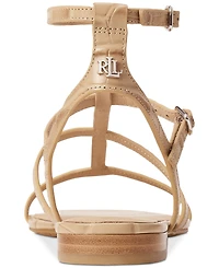 Lauren Ralph Women's Everley Gladiator Flat Sandals