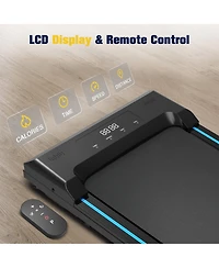 Redliro Walking Pad Under Desk Treadmill 265LBS 2.25HP Running Machine for Home Office, Black